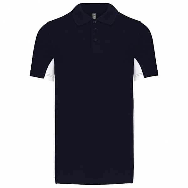 Kariban Herr Flag Polycotton Pique Poloshirt M Marinblå/Vit Navy/White M