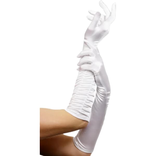 Smiffys Dam/Kvinnor Temptress Handskar En Storlek Vit White One Size