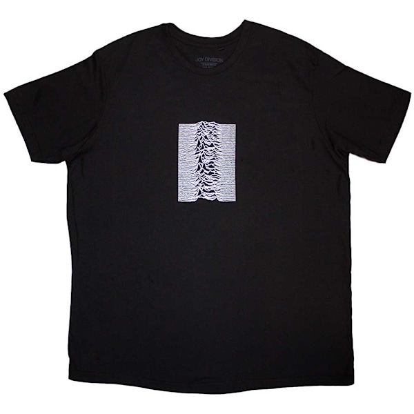 Joy Division Unisex Vuxen Lone Pulsar T-shirt med Tryck på Ryggen XXL Bl Black XXL