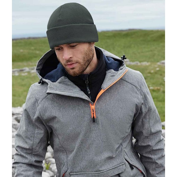 Beechfield Återvunnen Fleece Mössa One Size Stålgrå Steel Grey One Size