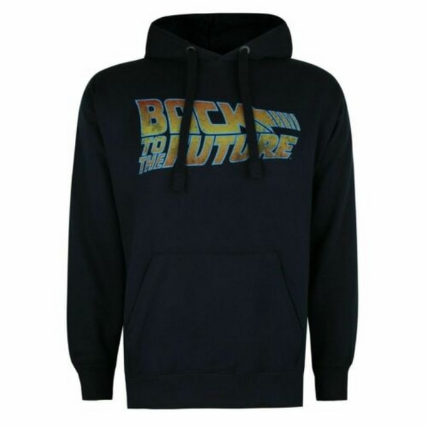 Back To The Future Herr Tour Hoodie L Marinblå Navy L