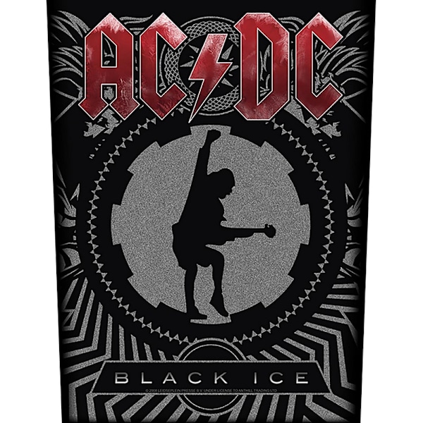 AC/DC Black Ice Patch One Size Svart/Röd Black/Red One Size