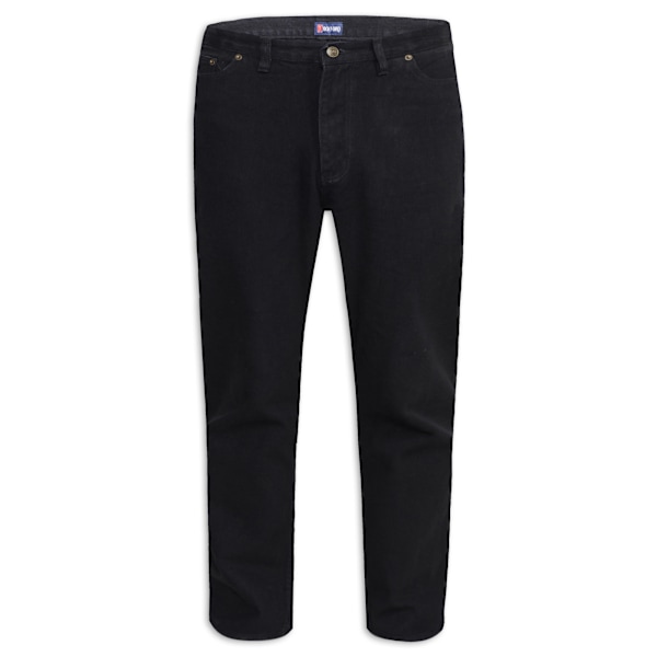 Duke Herr D555 Rockford Comfort Kingsize Jeans 68R Svart Black 68R
