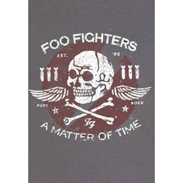 Foo Fighters Unisex Adult Matter of Time T-Shirt S Charcoal Grå Charcoal Grey S