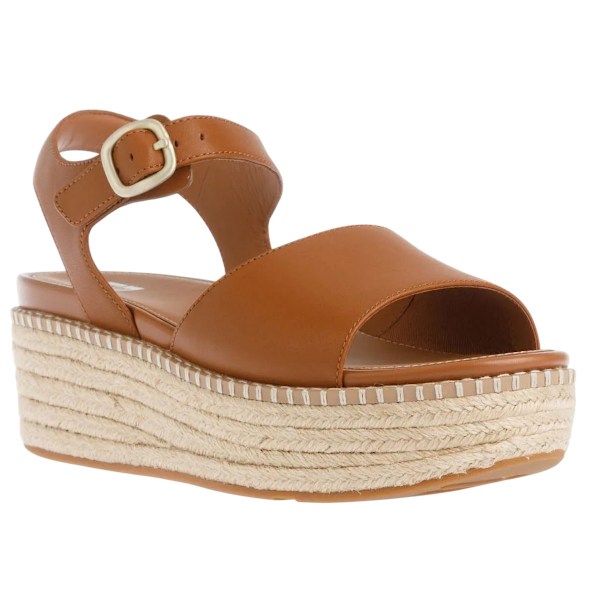 FitFlop Dam/Dam Eloise Läder Remkil Espadrill Tan 6.5 UK