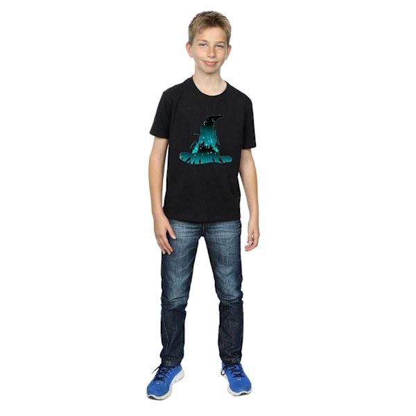 Harry Potter Boys Hogwarts Silhouette T-shirt 12-13 år Svart Black 12-13 Years