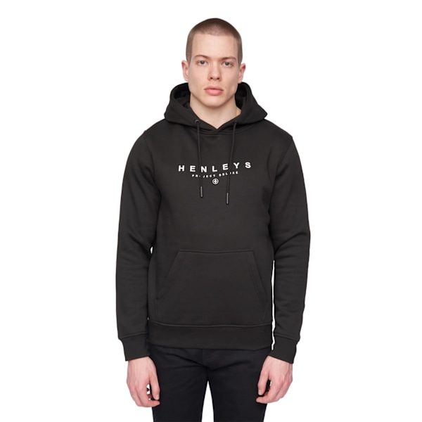 Henleys Ninesix Hoodie för män XXL Svart Black XXL