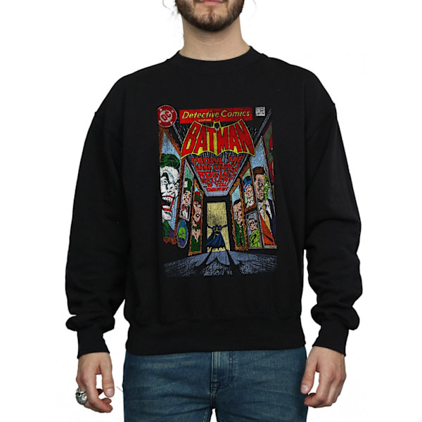 DC Comics Herr Batman Rogues Gallery Cover Sweatshirt S Svart Black S