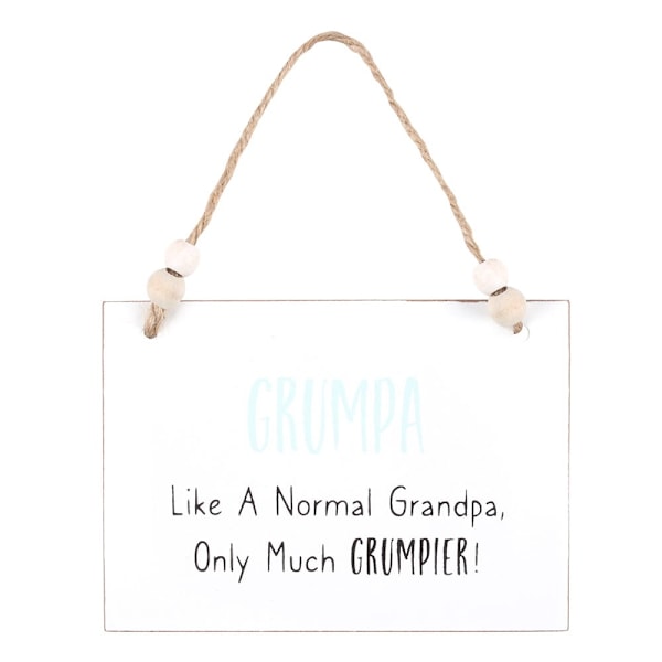 Something Different Grumpa Hängande Skylt One Size Vit/Svart/Blå White/Black/Blue One Size