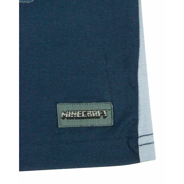 Minecraft Boys Undead Kort Pyjamas Set 8 År Marinblå Navy 8 Years