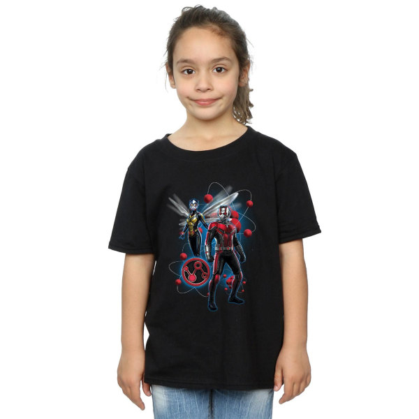 Ant-Man och The Wasp flickor partikel pose bomull T-shirt 12-13 år Black 12-13 Years