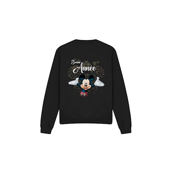 Disney Unisex Vuxen Fransk Musse Pigg Fyrverkerier Nyårströja Black XXL