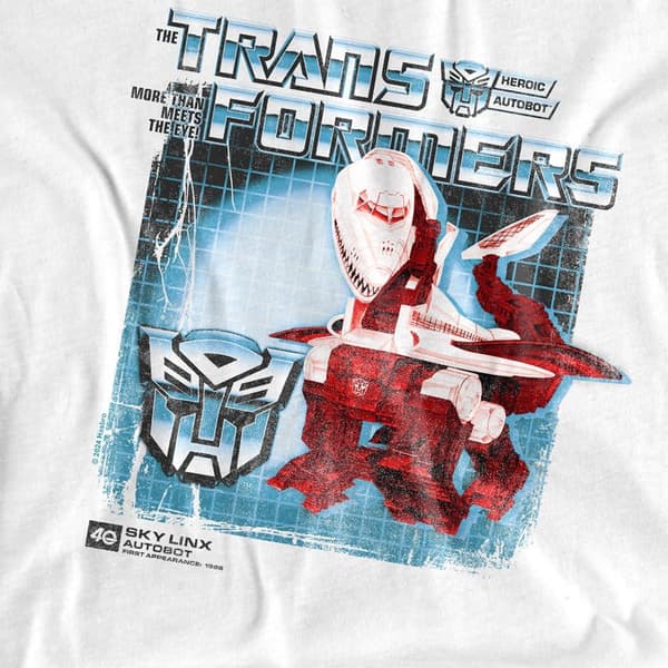 Transformers Herr Sky Linx Box 40-års T-shirt M Vit White M