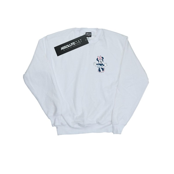 Disney Girls Minnie Mouse Dancing Chest Sweatshirt 12-13 år White 12-13 Years