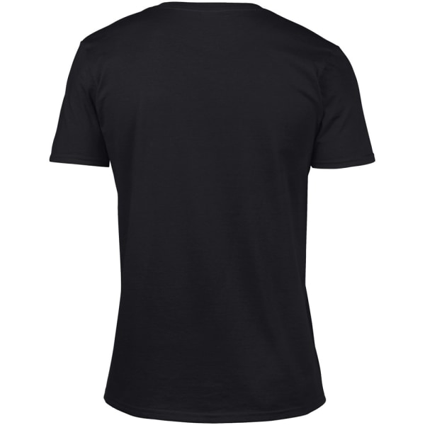 Gildan Mens Mjuk Stil V-Neck Kortärmad T-Shirt L Svart Black L