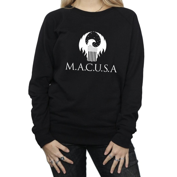 Fantastic Beasts Dam/Dam MACUSA Logo Sweatshirt M Svart Black M
