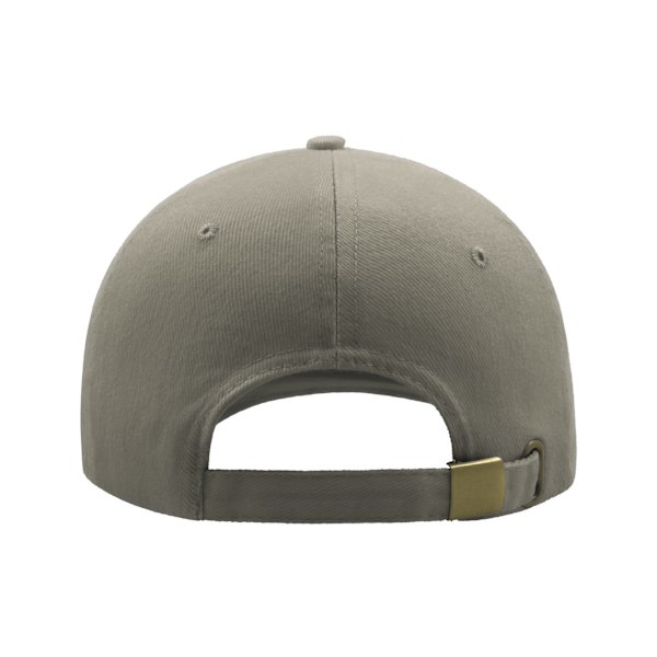 Atlantis Liberty Six Buckle Borstad Bomull 6 Panel Cap En Storlek Grey One Size