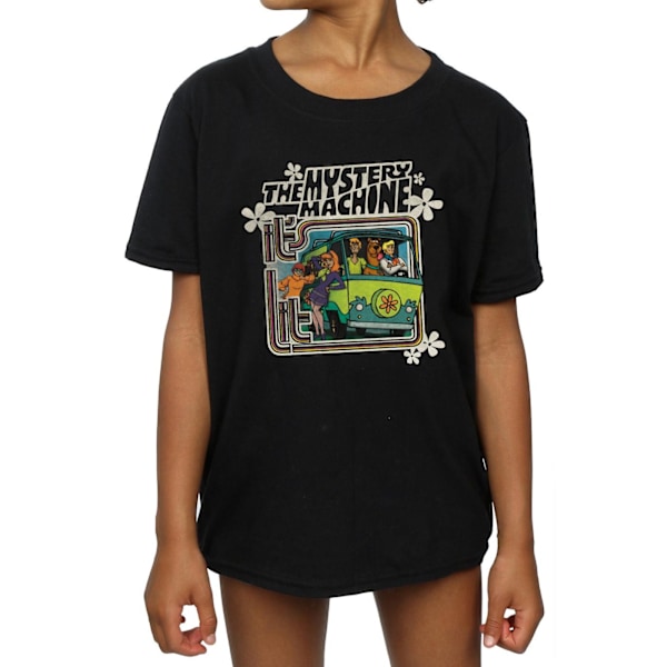 Scooby Doo Girls Mystery Machine Bomull T-shirt 9-11 År Svart Black 9-11 Years