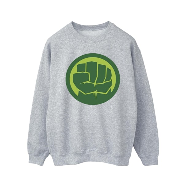 Marvel Herr Hulk Bröstlogga Sweatshirt XXL Sports Grey Sports Grey XXL