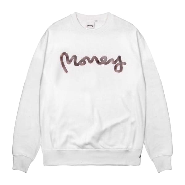 Money Unisex Vuxen Node Crew Neck Sweatshirt M Vit White M