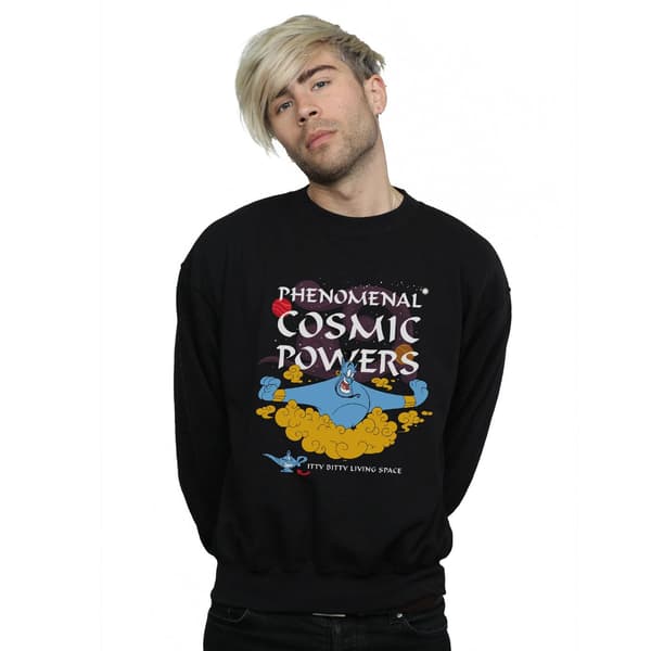 Disney Herr Aladdin Genie Phenomenal Cosmic Powers Sweatshirt M Black M