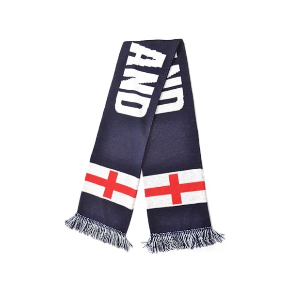 England St George Cross Jacquard Knitted Scarf One Size Black/W Black/White/Red One Size