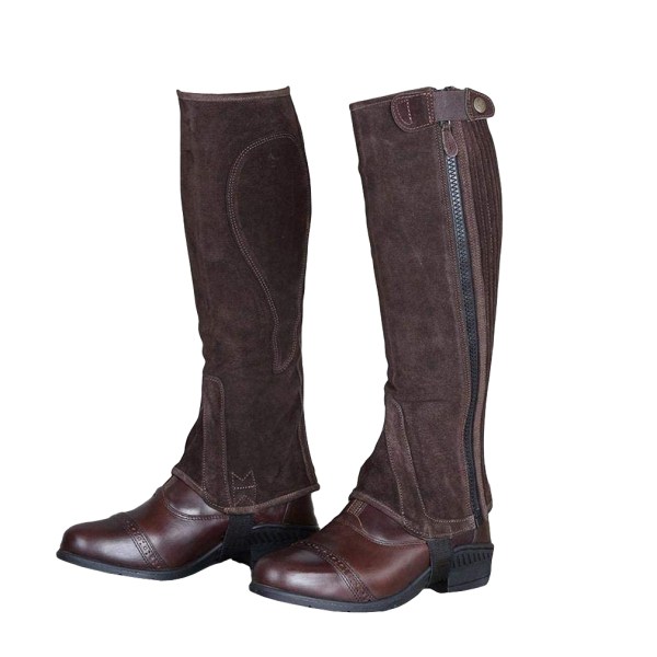 Moretta Unisex Vuxen Mocka Half Chaps LS Brun Brown L S