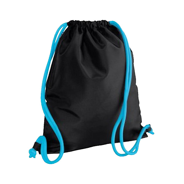 Bagbase Icon Dragsnöre Väska/Gymsac One Size Svart/Surf Blå Black/Surf Blue One Size