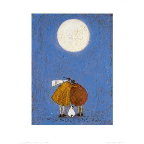 Sam Toft A Moon To Call Their Own Print 40cm x 30cm Blå/Vit/ Blue/White/Brown 40cm x 30cm