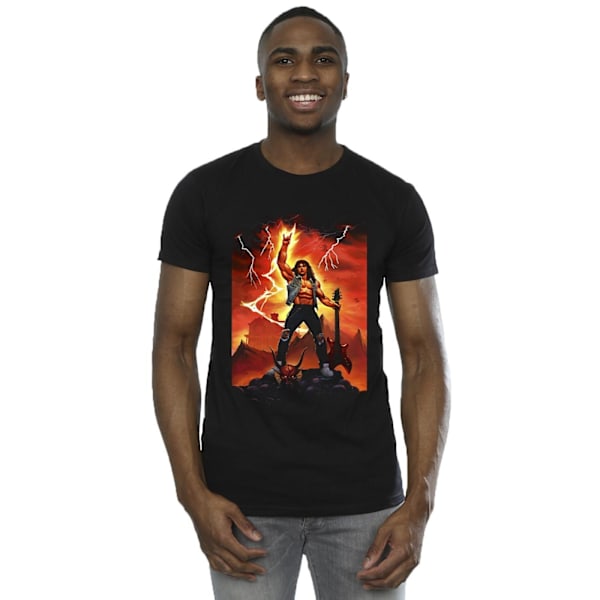 Netflix Stranger Things Hell Guitar T-shirt 3XL Svart Black 3XL