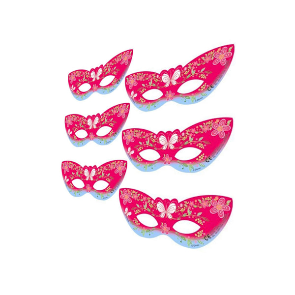Disney Princess Pappersögonmask (6-pack) One Size Rosa Pink One Size