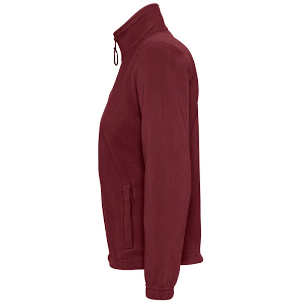 SOLS Dam/Kvinnor North Full Zip Fleece Jacka L Bourgogne Burgundy L