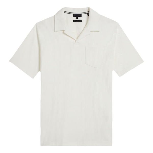 Ted Baker Unisex Vuxen Arkes Regular Pikétröja S Vit White S