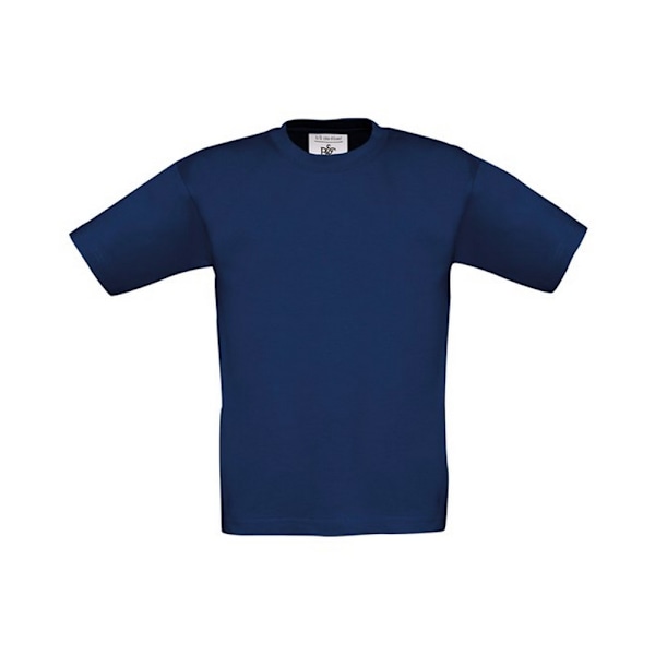 B&C Barn/Barn Exact 150 T-shirt 7-8 år Ljus Marinblå Light Navy 7-8 Years