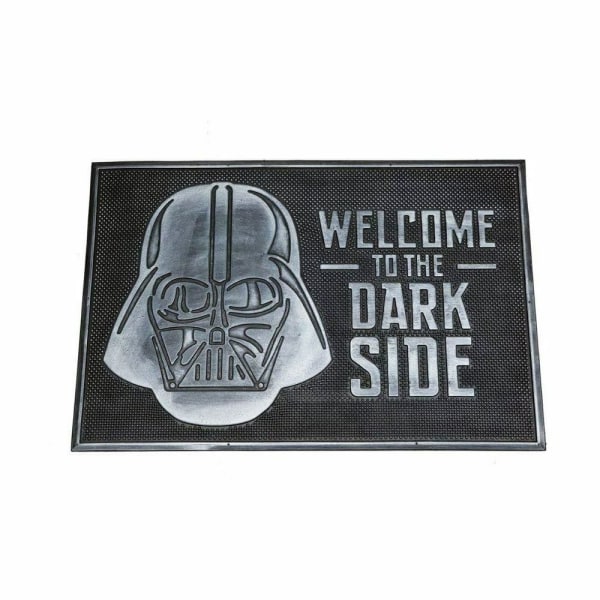 Star Wars Welcome To The Dark Side Gummidörrmatta One Size Bla Black/Silver One Size