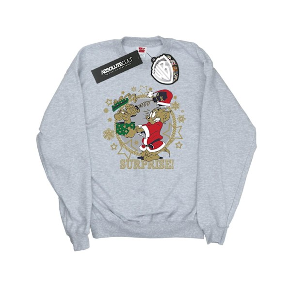 Tom Och Jerry Flickor Jul Överraskning Sweatshirt 9-11 År Sp Sports Grey 9-11 Years