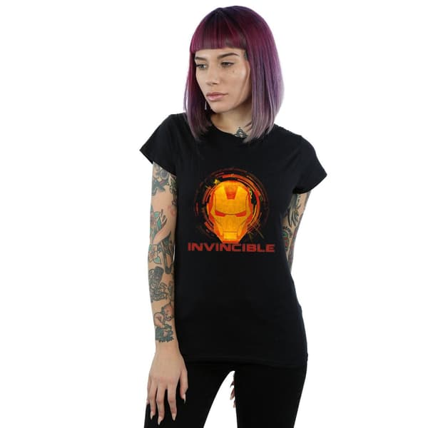 Marvel Dam Avengers Iron Man Invincible T-shirt i bomull Black M