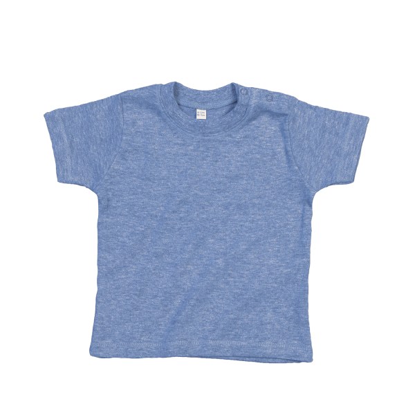 Babybugz T-shirt för toddler 0-3 månader Ljungblå Heather Blue 0-3 Months