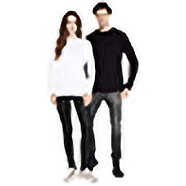 Kariban Herr Slim Fit Långärmad Crew Neck T-shirt L Svart Black L