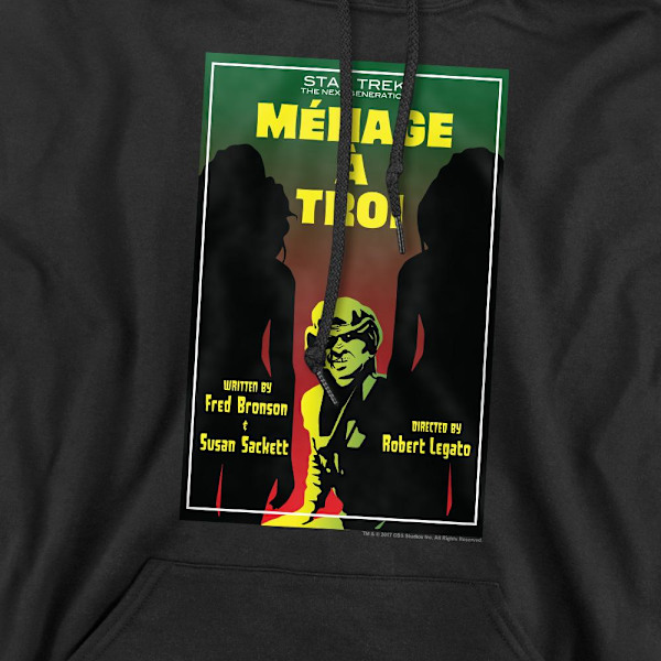 Star Trek Herr The Next Generation Säsong 3 Avsnitt 24 Hoodie M Black M