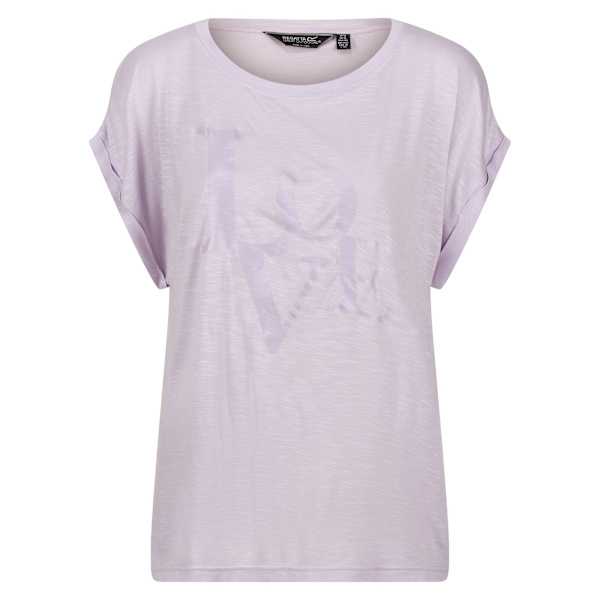 Regatta Dam/Kvinnor Roselynn Love T-Shirt 8 UK Pastell Lila Pastel Lilac 8 UK