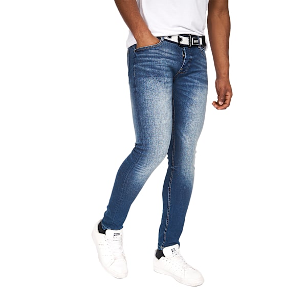 Crosshatch Herr Barbeck Slim Jeans 34L Tinted Blue Tinted Blue 34L