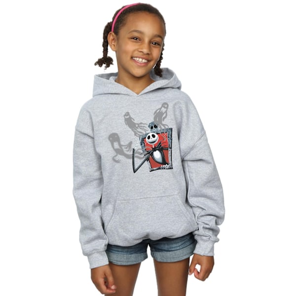 Disney Girls Nightmare Before Christmas Ghosts Of Jack Hoodie 1 Sports Grey 12-13 Years