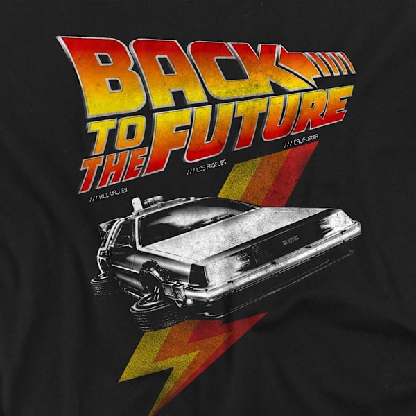 Tillbaka till framtiden Retro T-shirt för män 4XL Svart Black 4XL