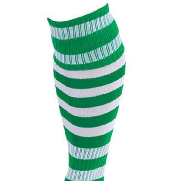 Precision Unisex Vuxen Pro Randiga Fotbollsstrumpor 7 UK-12 UK Grön Green/White 7 UK-12 UK