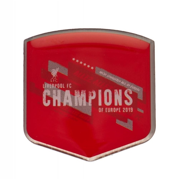 Liverpool FC Champions Of Europe Badge One Size Röd Red One Size