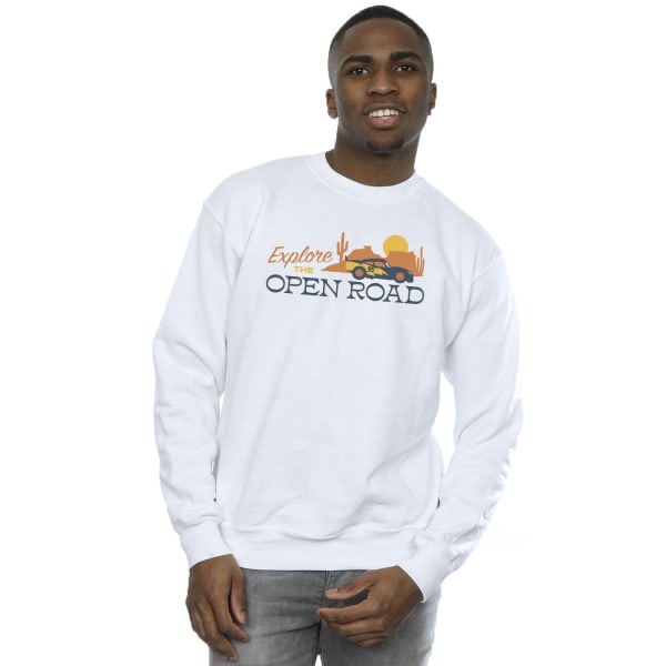 Disney Mens Cars Explore The Open Road Sweatshirt S Vit White S