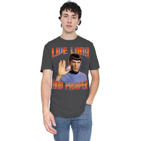 Star Trek: The Original Series Unisex Vuxen Lev Långt och Prosp Charcoal M