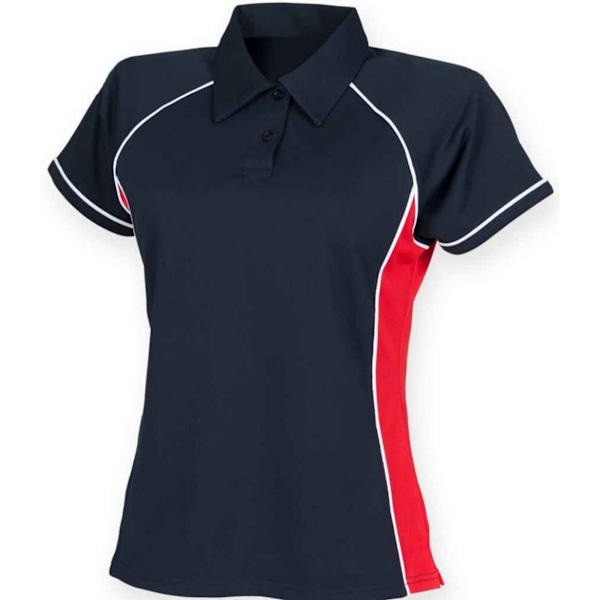 Finden & Hales Dam/Dam Piped Performance Polotröja 10 UK Navy/Red/White 10 UK