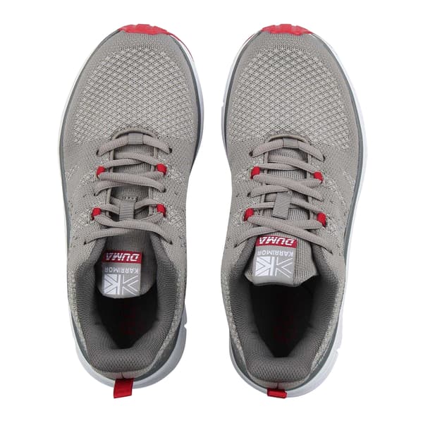 Karrimor Boys Duma 6 Speckle Cushioned Trainers 5 UK Grå/Röd Grey/Red 5 UK